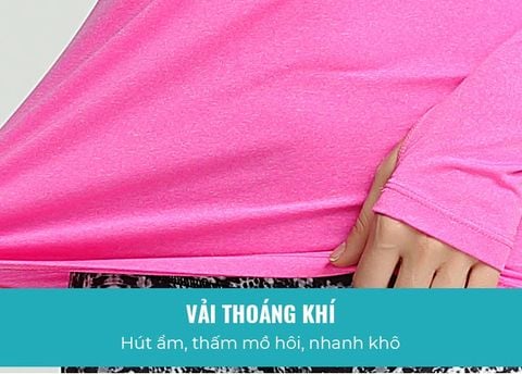  Áo Dài Tay Nữ RunTiger 3999 Hở Lưng - Màu Hồng 
