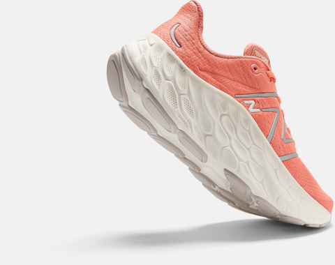  Giày Chạy Bộ Nữ New Balance WMORCJ4 Fresh Foam X More v4 - Gulf Red 