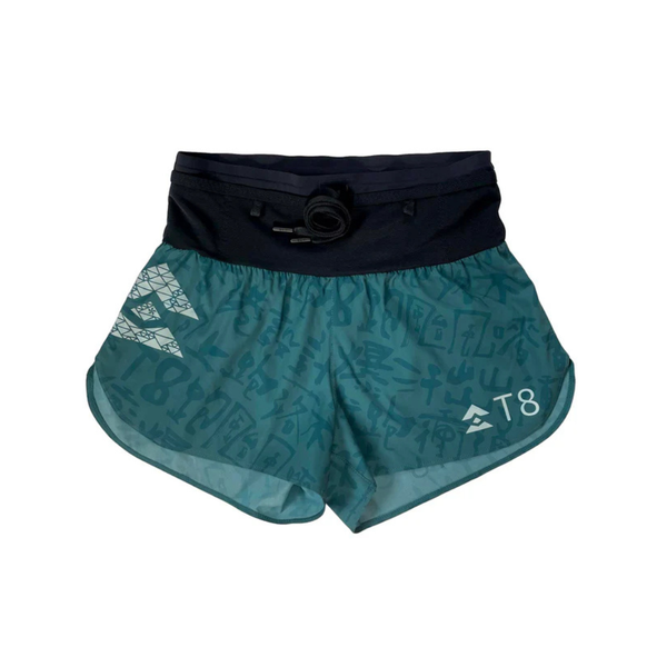  Quần Short Chạy Bộ Nữ T8 Sherpa Shorts - Inked Teal 