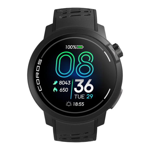  Đồng Hồ Chạy Bộ GPS Coros Pace Pro Black - Silicon 