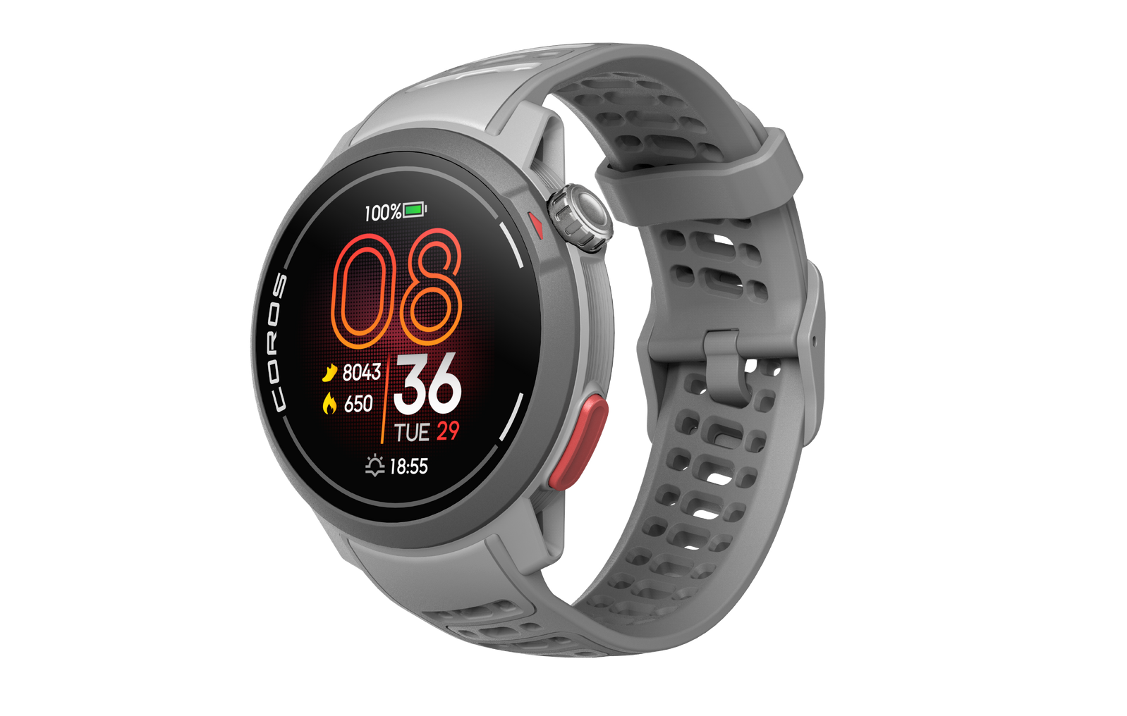 Đồng Hồ Chạy Bộ GPS Coros Pace Pro Grey Silicon– Thế Giới Chạy Bộ