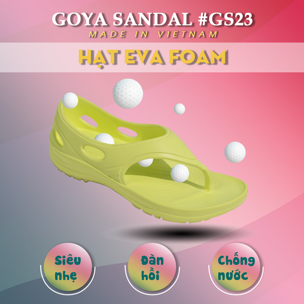  Dép Chạy Bộ Có Quai GOYA GS23 - Màu Neon 