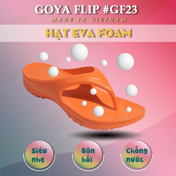  Dép Chạy Bộ GOYA Flip GF23 - Màu Cam 
