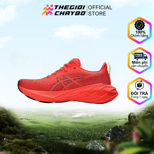  Giày Chạy Bộ Nam Asics Novablast 4 - Sunrise Red/True Red 