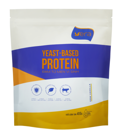  Đạm Từ  Men Vi Sinh Yera 12, Túi 415g - Vị Kem Vannilla 