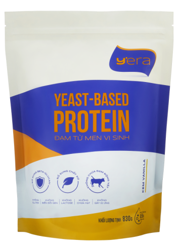  Đạm Từ Men Vi Sinh Yera 12, Túi 830g - Vị Kem Vanilla 