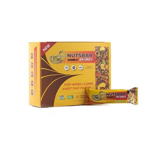  Thanh Hạt Năng Lượng FAMINUTS - Hộp 12 Thanh - Cà Phê/Mật Ong/CaCao/Táo Đỏ/Mix Vị 