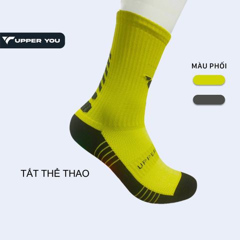  Tất Thể Thao Unisex Upper You Cổ Dài SPM4001 - Xanh dương 
