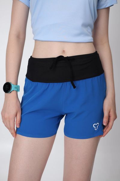  Quần Chạy Bộ Nữ Motive SM201 Có Đai Belt - Màu Xanh Dương 