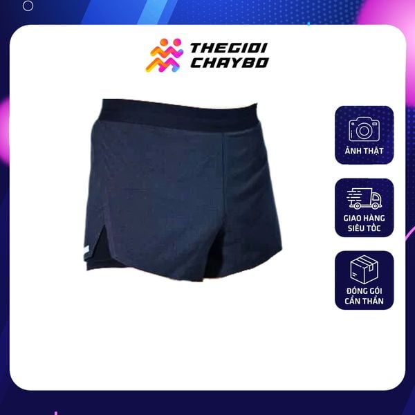  Quần Short Chạy Bộ 3 inch Aspire APQ401 Có Túi 2 Bên - Đen 