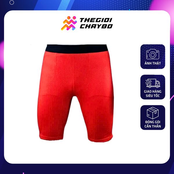  Quần Bó Cơ Aspire APQ302 Có Túi, Kèm Lót Trong - Đỏ 