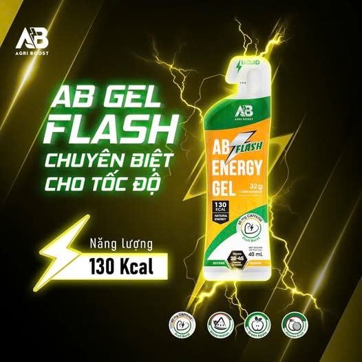  Gel Năng Lượng AB Flash Gói 40ml - Vị Trái Cây Hỗn Hợp 