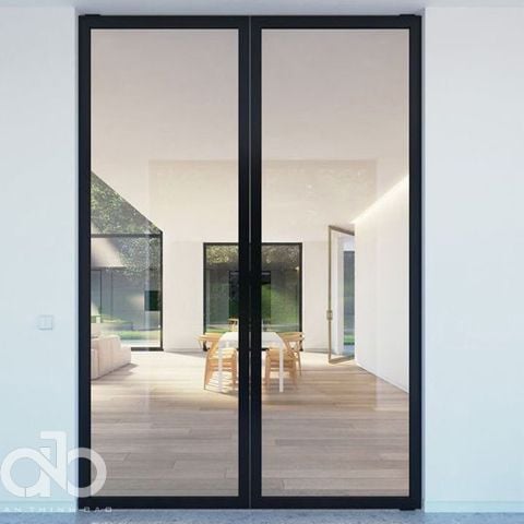 Cửa đi hai cánh mở quay nhôm xingfa