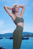 Quần Legging Laha Xanh Rêu 