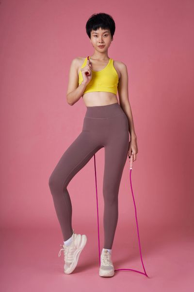  Set Áo Lani Vàng - Quần Nâu Nhạt 