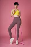  Quần Nâu Nhạt Yoga-Gym Hayla 