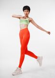  Matching Sets Áo Laha Xanh -Quần Legging Cam Laha 