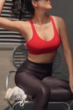  Matching Sets Áo Mera Đỏ-Quần Ánh Kim Nâu 