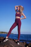  Quần Legging Đỏ Đậm 