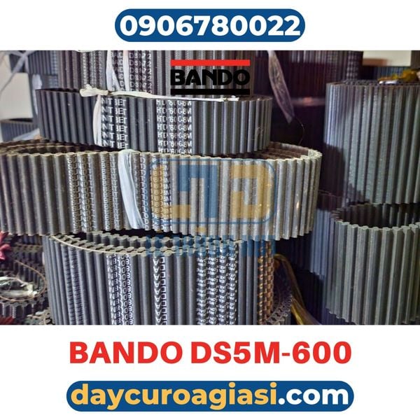 Dây curoa 2 mặt răng DS5M-600-BANDO chính hãng