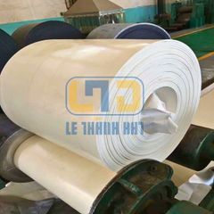 Băng Tải PU Trắng Trơn Bóng Dày 1.5mm, 2 Lớp Bố