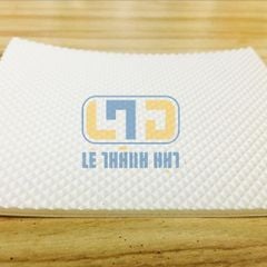 Băng tải PVC trắng caro dày 3mm, 2 lớp bố