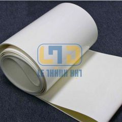 Băng tải PVC trắng trơn dày 3mm, 2 lớp bố