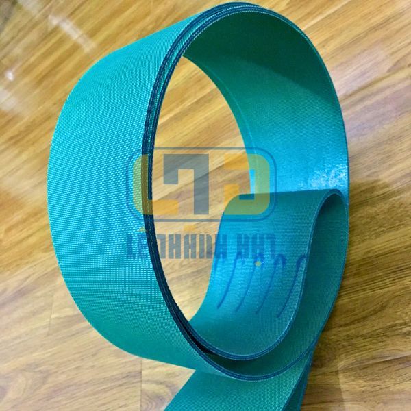 Băng tải PVC xanh 2 mặt bố - dày 3,4mm