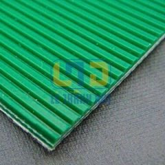 Băng Tải PVC Xanh Bậc Thang Dày 5mm, 2 Lớp Bố