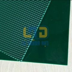 Băng tải PVC xanh caro dày 3mm, 2 lớp bố