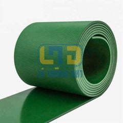 Băng Tải PVC Xanh Caro Dày 5mm, 3 Lớp Bố