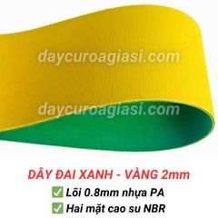 Dây đai xanh vàng 2mm