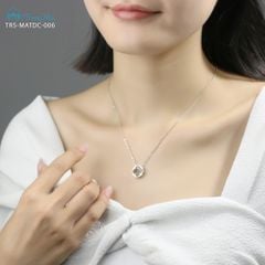 Dây chuyền bạc cỏ 4 lá Quan Âm phổ chiếu ( MATDC 006 )