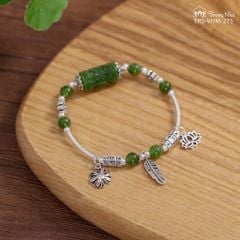 Vòng ngọc bích mix charm lu thống ( TRS VHM 275 )