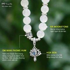 Vòng Tâm An Trí Sáng charm sen treo -xh1