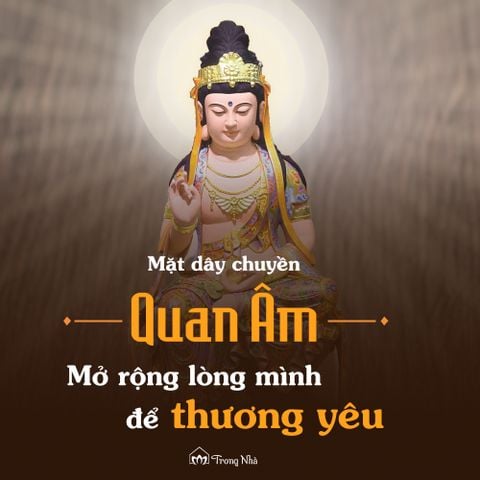 Mặt dây chuyền Quan Âm - Mở rộng lòng mình để thương yêu (TRS MATDC 008)