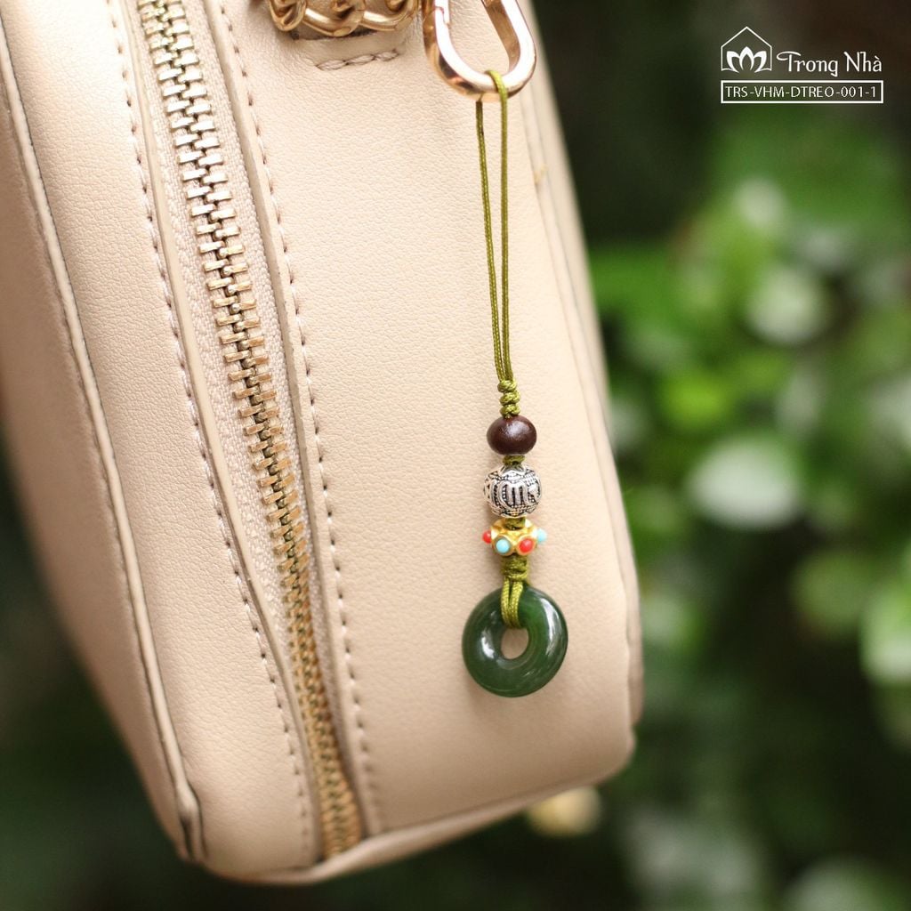 Dây treo điện thoại, túi xách Đồng điếu Ngọc Bình An