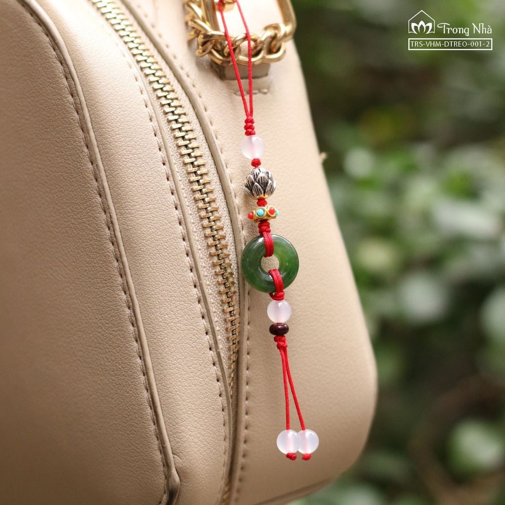 Dây treo điện thoại, túi xách Đồng điếu Ngọc Bình An