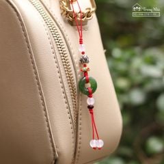 Dây treo điện thoại, túi xách Đồng điếu Ngọc Bình An