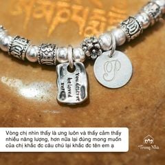 Lắc tay bạc handmade siêu biến chú - Vì bạn xứng đáng ( VHM 522-1)