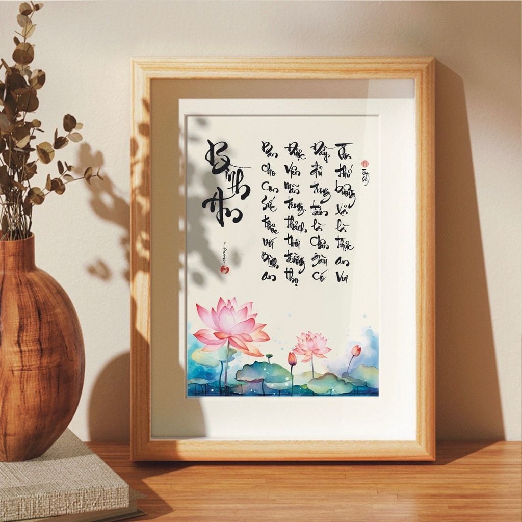 Tranh chữ thư pháp để bàn