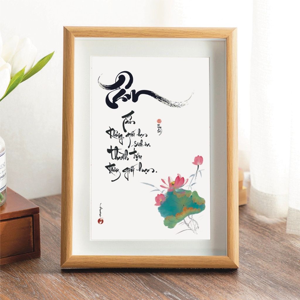 Tranh chữ thư pháp để bàn