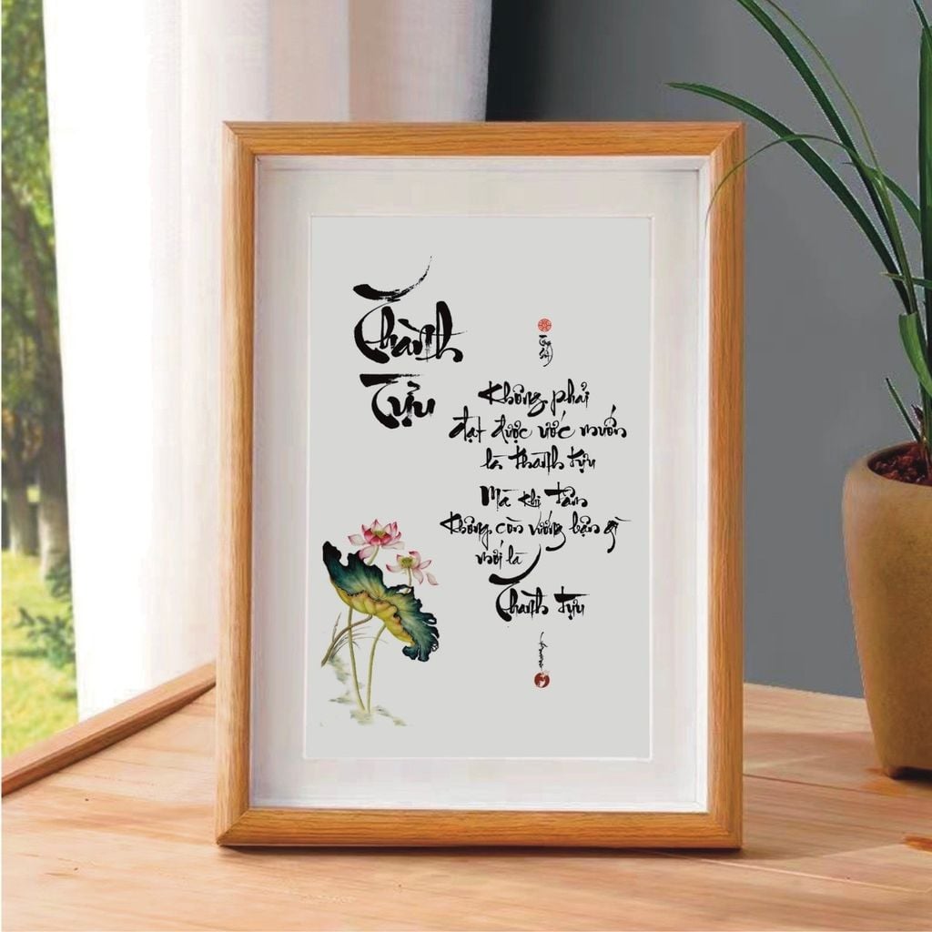 Tranh chữ thư pháp để bàn