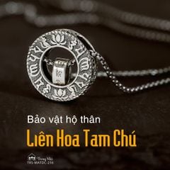 Mặt dây chuyền Liên Hoa Tam Chú ( TRS MATDC 216 )