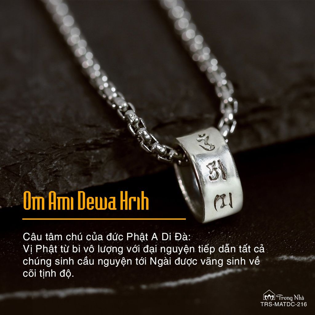 Mặt dây chuyền Liên Hoa Tam Chú ( TRS MATDC 216 )