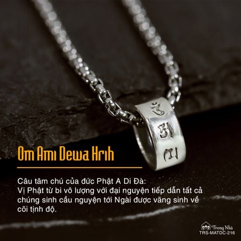 Mặt dây chuyền Liên Hoa Tam Chú ( TRS MATDC 216 )