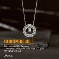 Mặt dây chuyền Liên Hoa Tam Chú ( TRS MATDC 216 )