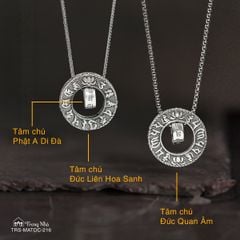Mặt dây chuyền Liên Hoa Tam Chú ( TRS MATDC 216 )