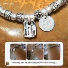 Lắc tay bạc handmade siêu biến chú - Vì bạn xứng đáng ( VHM 522-1)
