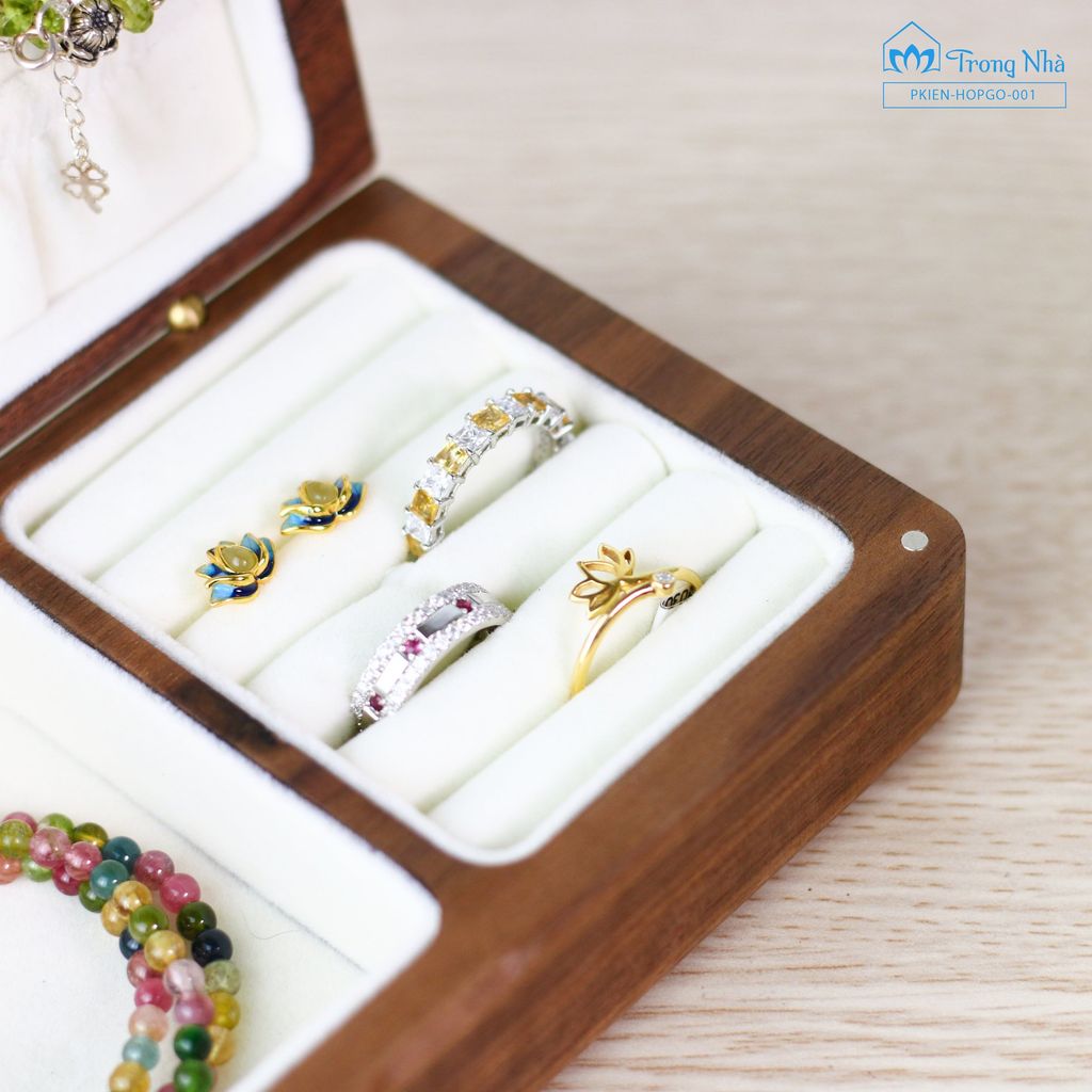 Hộp gỗ đựng trang sức - giúp bạn lưu giữ những bình an